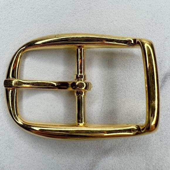 Vintage Gold Tone Simple Basic Belt Buckle for up to 1 Inch Belt - Picture 1 of 4